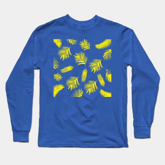 Yellow palms Long Sleeve T-Shirt by oscargml